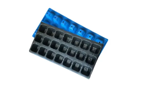. Black Pet Plastic Seedling Tray for Efficient Germination 21 Hole 