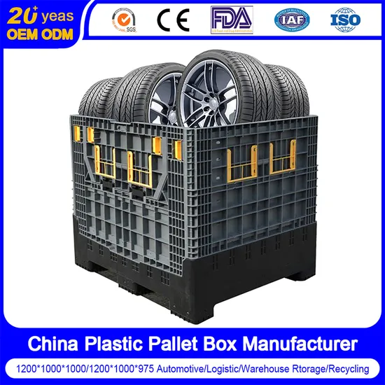 Heavy Duty Large Stackable Reusable Recyclable Industrial Car Parts Collapsible Custom Plastic Pallet Foldable Large PP Sleeve Honeycomb Coaming Box with Lock 