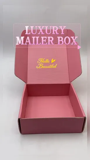 Packing Corrugated Box Wholesale Retail Packaging Mailing Mailer Shipping Gift Boxes for Luxury Clothing Pet Food Snack Skin Care Beauty Paper Box 