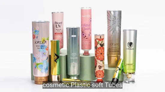 Adjustable Length Matt Cosmetic Plastic Squeeze Tube with Sealed Tail 