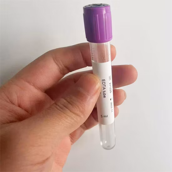 Factory Wholesale Medical Disposable Vacuum EDTA K2/K3 Blood Sample Collection Tube Vacuum Glass Pet Tube