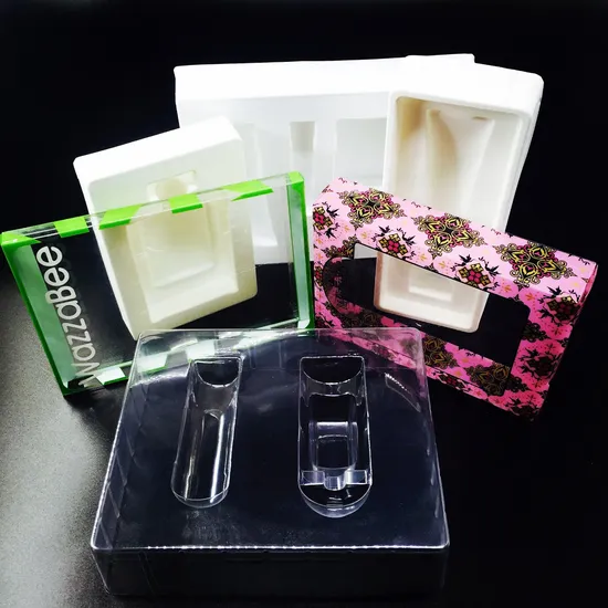 Customized Blister PS White Plastic Makeup Inner Cosmetic Packaging Tray 