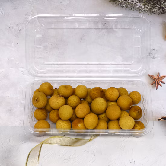 Disposable Plastic Blister Clamshells Fruit Packing Punnets Tomatoes 250 Grams Plastic Packaging