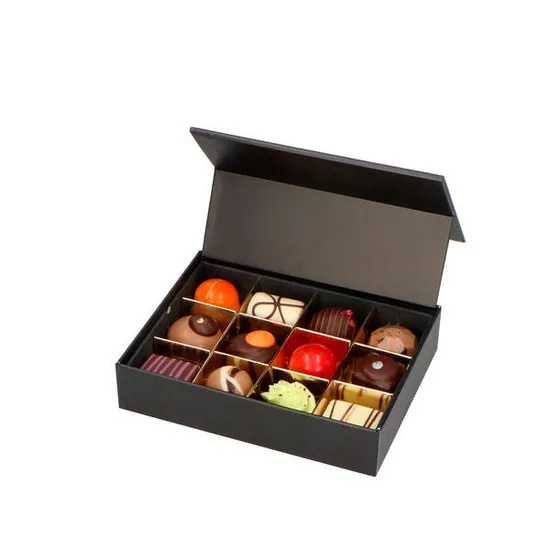 Light Green Candy Sweet Boxes Treat Pet Divider Inclusive Luxury Exterier FSC Paper Chocolate Truffle Macaron Cookie Lid Box with Window Gift Packaging Box 