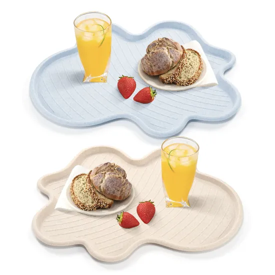 Tableware Cafe Restaurant Canteen Hotel Cafeteria Service Breakfast Plastic Serving Trays 