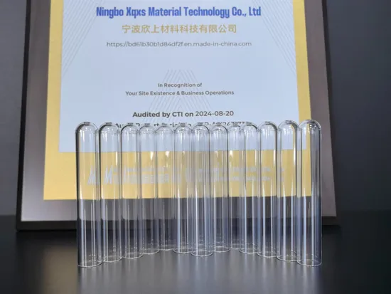 Excellent Resistance Performance of High and Low Temperature Empty Pet Tube for Hospital 