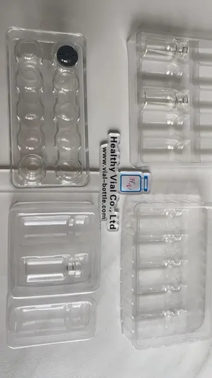 Customized Cosmetics Pet Healthy Vial China Pet Plastic Tray 