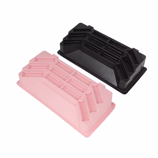 Custom PS Flocking Plastic Vacuum Formed Blister Disposable Cosmetic Tray