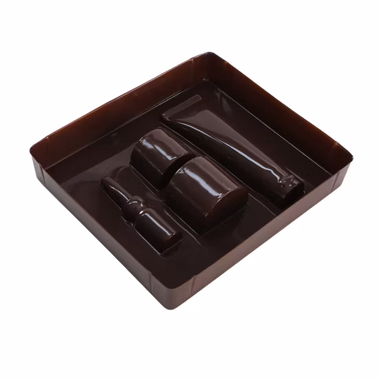 Blister Tray for Wine Vacuum Forming Black PS Wine Bottle Blister Tray